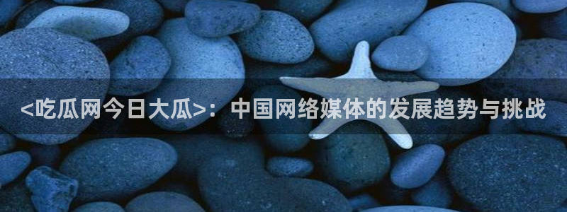 51cg今日吃瓜热门大瓜：<吃瓜网今日大瓜>：中国网络媒体的发展趋势与挑战